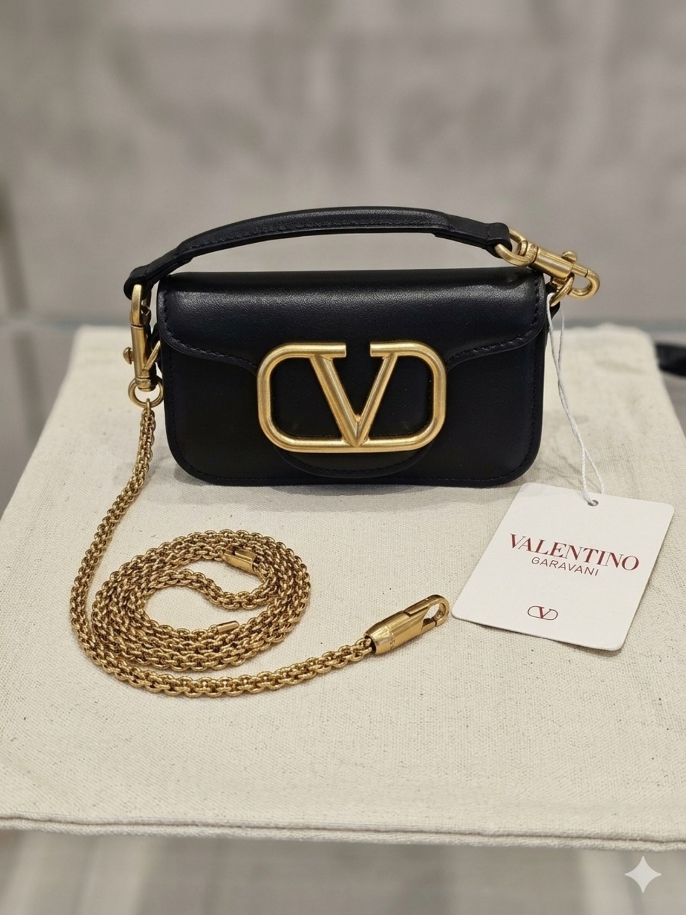 ✨ Valentino Garavani Locò Micro Bag with VLogo Signature